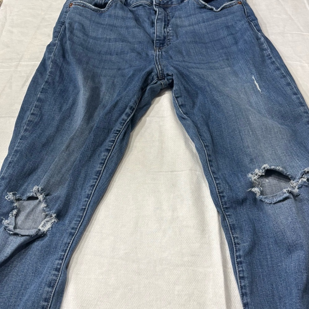 Pistola Denim Distressed Raw Hem Jeans Size 31 Medium Wash